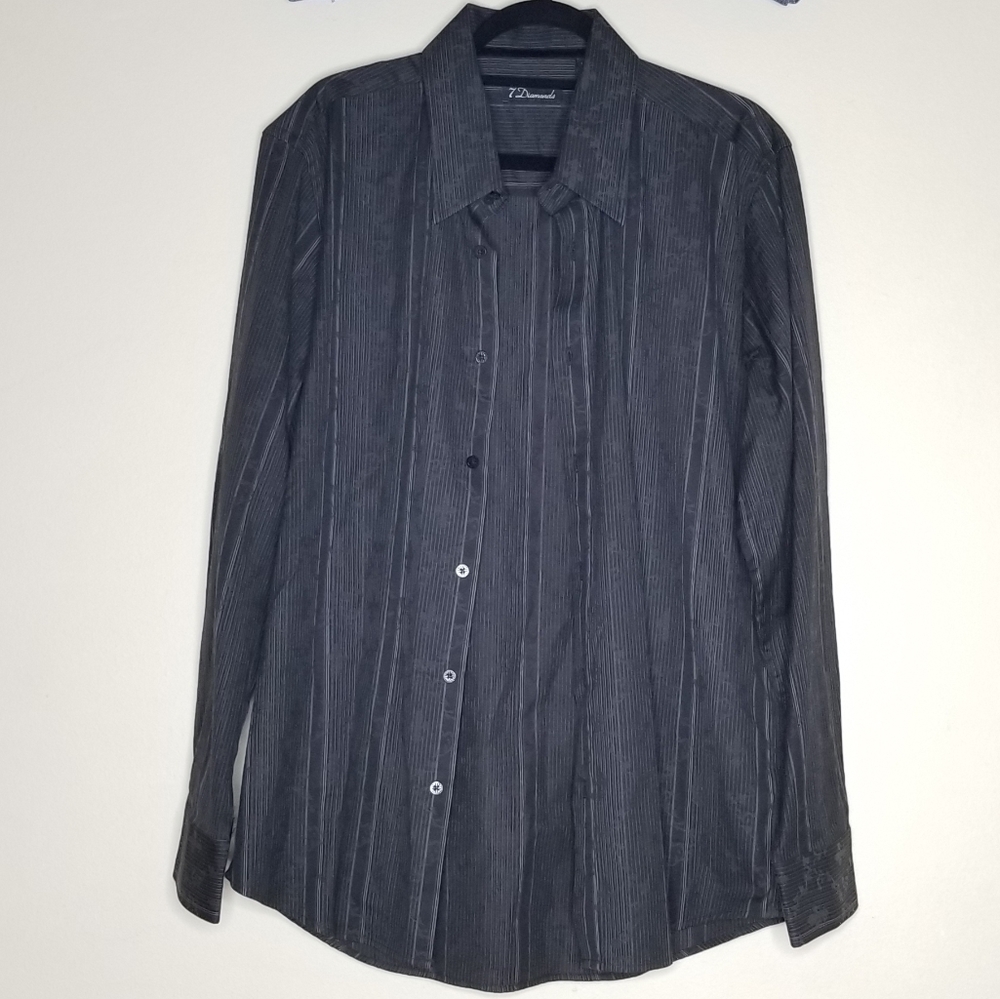 7 Diamonds long sleeve dress shirt large